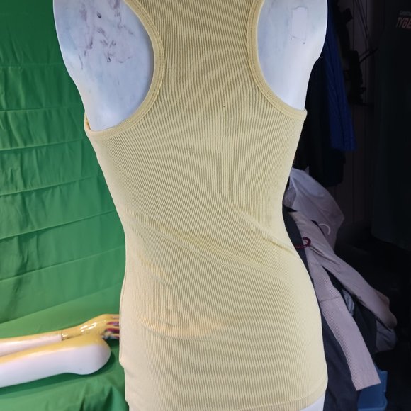 demnim & blues yellow tank top cami women L - Picture 3 of 5